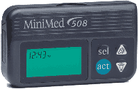 Photo of a MiniMed 508 pump