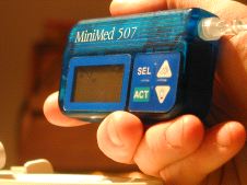 Photo of my MiniMed 507 insulin pump