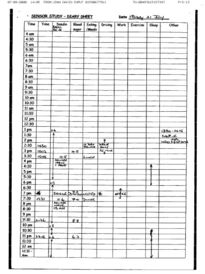 Friday log sheet